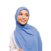 Sulam Kenanga Scarf in Gelap Blue